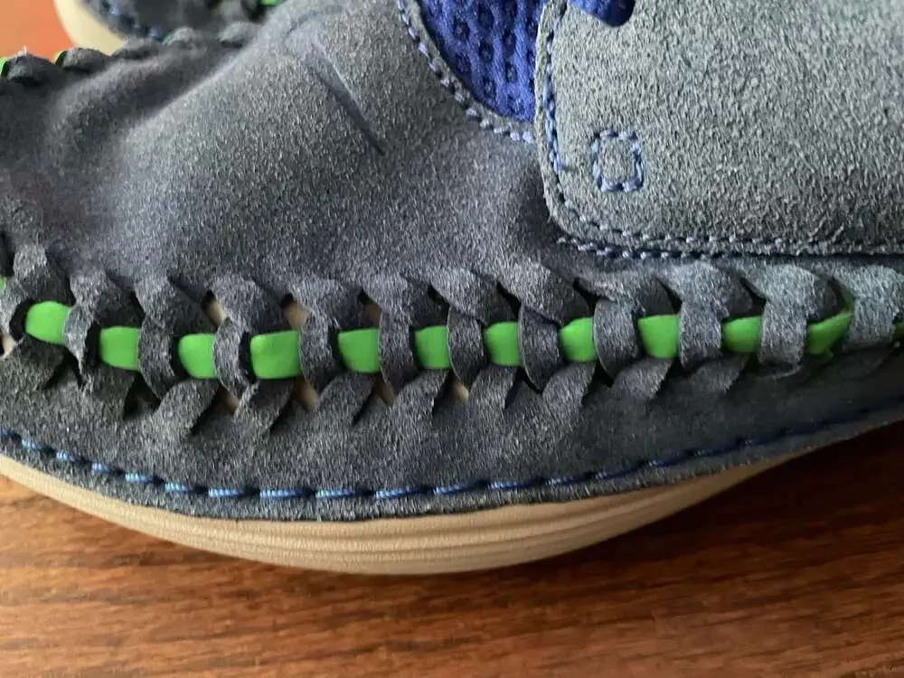 Nike Solarsoft Moccasin Woven 2013 Blue Green Suede Sneakers Men’s 11